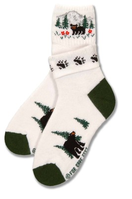 Mountain Bear Roll Down Sock