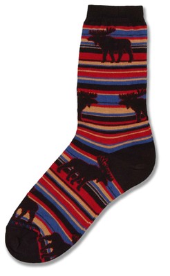 Moose Stripes Sock