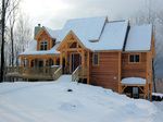 Timber frame construction as built by New England Timber Works Unlimited - image