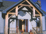 Timber frame construction as built by New England Timber Works Unlimited - image
