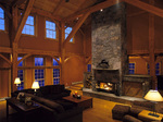Timber frame construction as built by New England Timber Works Unlimited - image