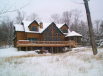 Timber frame construction as built by New England Timber Works Unlimited - image