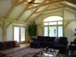 Timber frame construction as built by New England Timber Works Unlimited - image