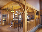 Timber frame construction as built by New England Timber Works Unlimited - image