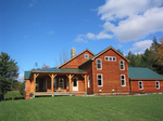 Timber frame construction as built by New England Timber Works Unlimited - image