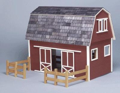 Finished Ruff 'n Rustic Barn Dollhouse