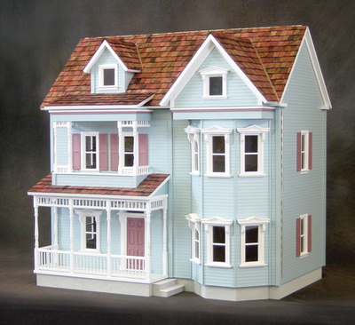 Front-Opening Country Victorian Dollhouse Kit