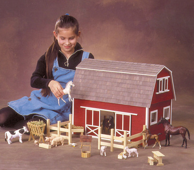 Ruff 'n Rustic All American Big Barn Dollhouse Kit