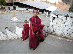 Bhutanese young monks