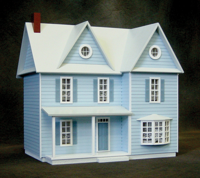 1/2 Inch Scale Country Farmhouse Dollhouse Kit