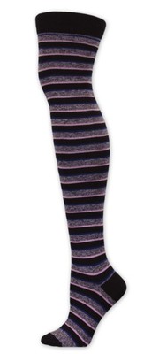 Marb Grey/Pink/Blueberry/Blk Multi Stripe  
