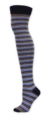 Marb Gray, Navy,Wht and Lt Blue  Multi Stripe
