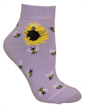 Bumblebees on lavender Anklet LW406