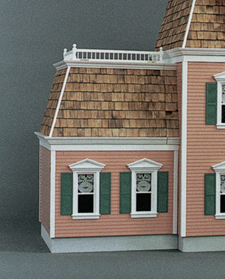 Front-Opening Federal Addition Dollhouse Kit Extension