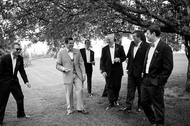 Groom and his men