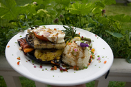 Grilled Vegetable Napoleon with VT Maple Reduction