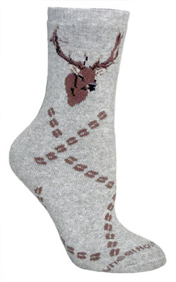 Elk Tracks on gray cushion TS110