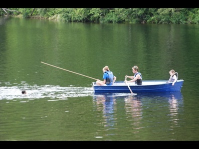 Boys 'swim their distance' before taking boats out solo