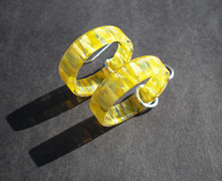 Circles Series French Hook Oleo Sunshine Mosaic  