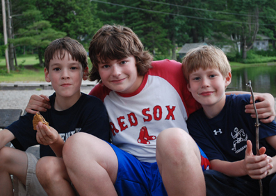 Seniors serve as "big brothers" for younger campers