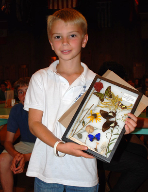 Nature camp awards are presented at final banquet