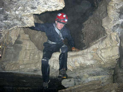 Caving trips are open to older campers involved in the Nature Program