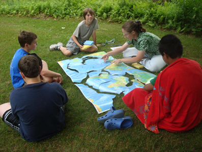 Campers learn about plate tectonics