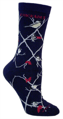 Chickadee on navy LW467