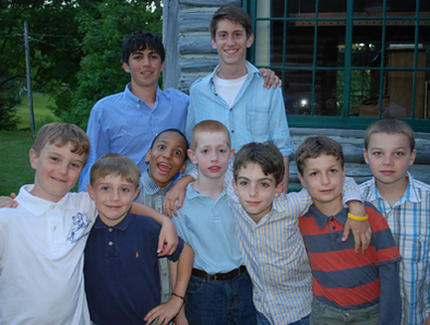 Cabin group before Sunday Meeting