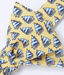 Cat Boat Yellow Bow Tie