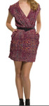 Charming Floral Drape Dress