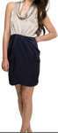Color Block Tuck Dress