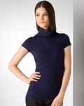  Elizabeth Stay Short Sleeve Turtleneck