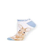 Winter Rabbit No Show Sock