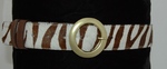 Madison Brass Zebra/Fuchsa Belt