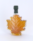 Glass Maple Leaf Bottle Pure Vermont Maple Syrup 