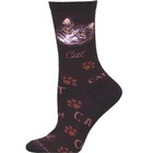 Cat Face with Cat Words Sock