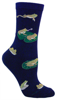 Frogs on navy LW478
