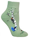 Garden Birds on mint LW489