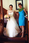 C& Mom on Stairs