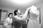 C & ladies with dress