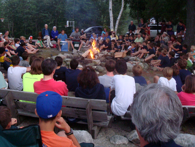 Parents' Weekend campfire