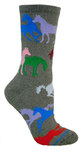 Colorful Horses dk gray PH957