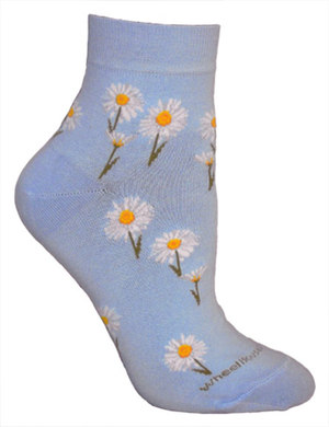 Daisies anklet lt blue LW505