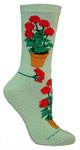 Geraniums on mint LW507