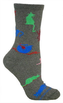 Colorful Playing Cats on dk gray PH950