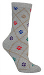 Colorful Dog Paws on gray LW515