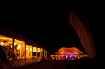 West Porch & Tent in Evening