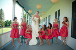 Bridal Party on East Porch