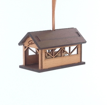 Covered Bridge Christmas Ornament